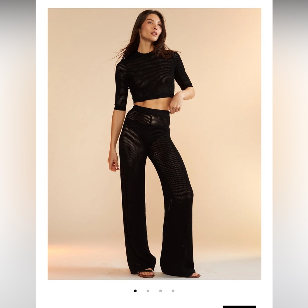 ALLEGRA CROCHET KNIT PANT and TOP